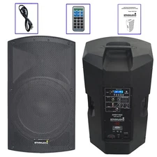 Powered 15" 4000W 2-Way USB Speakers Studio Stage DJ Speaker BT TWS Card Speaker