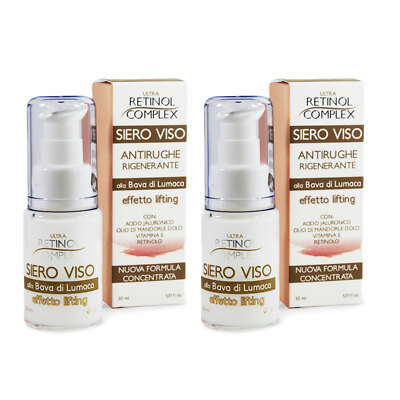 Pack De 2 Crèmes Anti-rides Ultra Retinol + Bave D'escargot – 50 ML – Soin Intense Visage