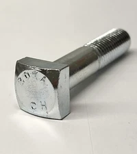 (12) 5/8-11x3 Square Head Machine Bolt Screw Zinc .625x3" 5/8x3 SQUARE HEAD A307