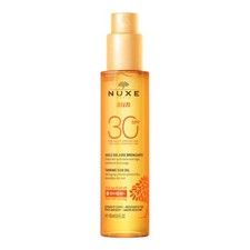 Nuxe Sun Olio Solare Viso e Corpo SPF30 Abbronzante ad Alta Protezione, 150ml