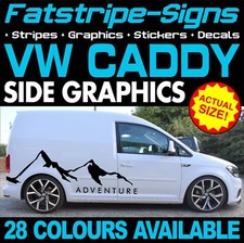 to fit VOLKSWAGEN CADDY GRAPHICS STICKERS STRIPES DECALS DAY VAN HIGHLINE R LINE