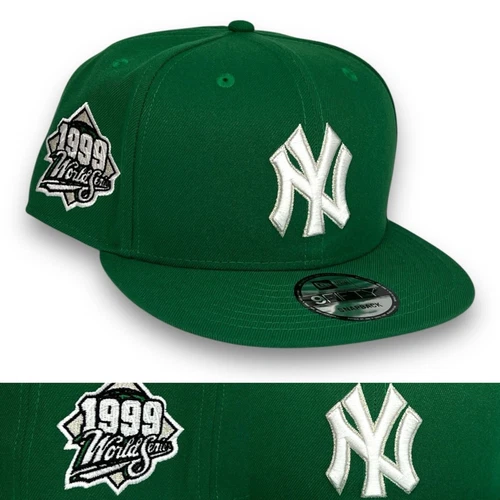 NY Yankees 99 World Series 950 Adjustable Snapback New Era Cap -Kelly Green -NWT