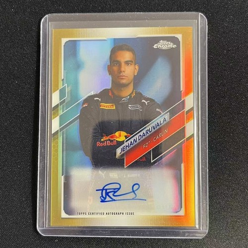 2021 TOPPS CHROME FORMULA 1 F1 GOLD AUTO JEHAN DARUVALA /50