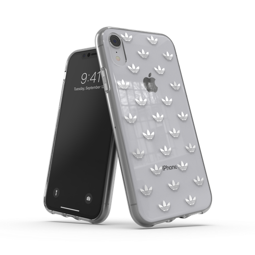 Iphone Xr Clear Snap Case Adidas Originals Silver Logo Print Ebay
