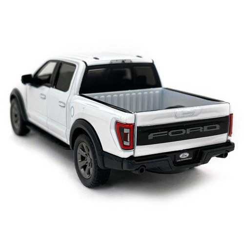 2022 Ford F-150 Raptor Pickup 1:46 Scale Diecast Model White by Kinsmart - Picture 2 of 3