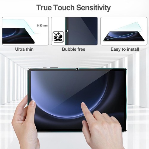 Tablet Vidrio Templado Protector de Pantalla Para Samsung S9 Plus/S9 Fe Plus - Imagen 4 de 12