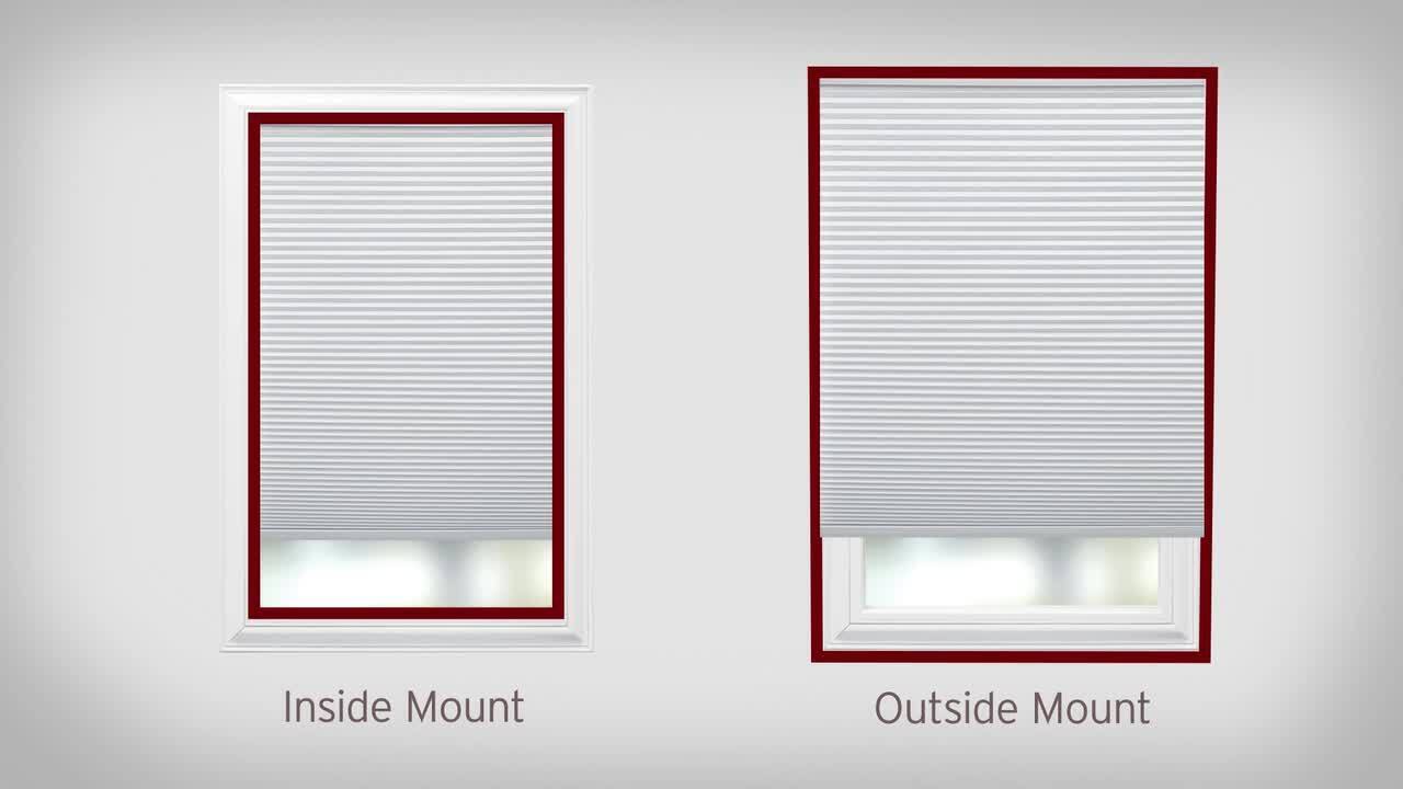 Custom Cut Home Decorators Mocha 9/16 in Blackout Cordless Cellular Shade