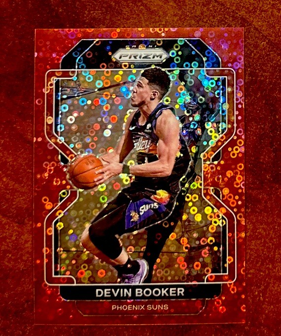2021-22 Panini Prizm #203 Devin Booker /100 Fast Break Red Prizm NM+