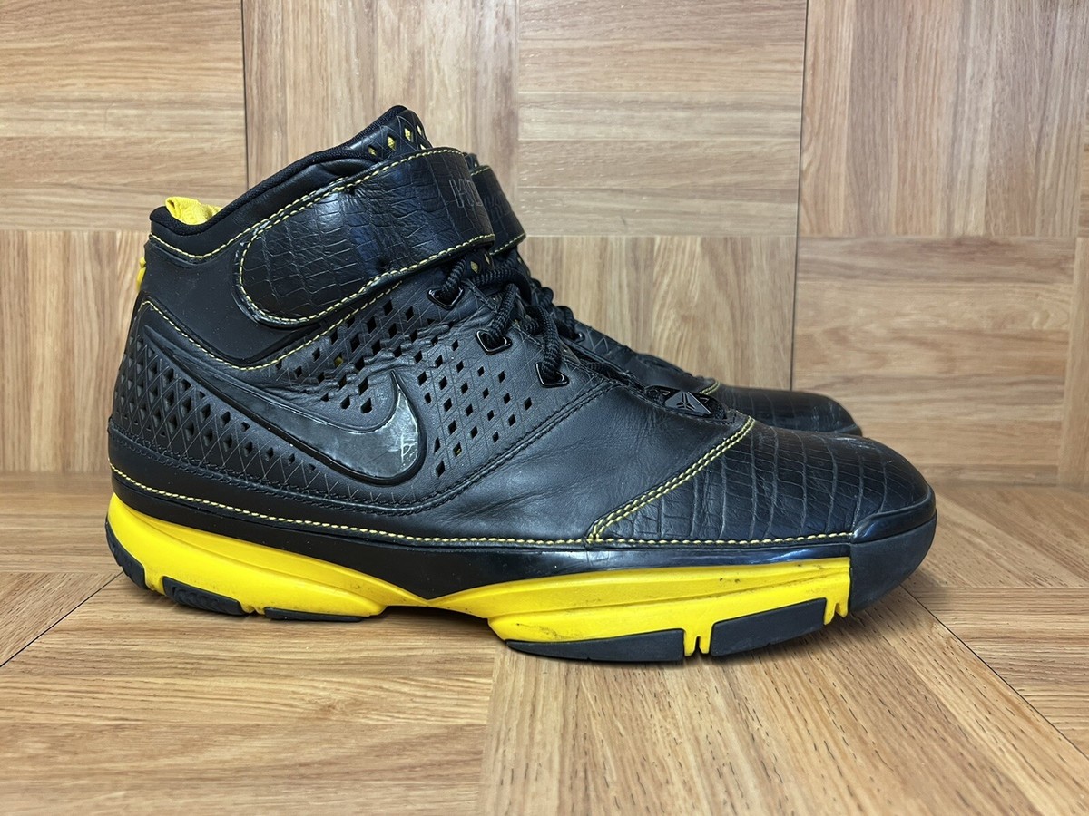 RARE🔥 Nike Zoom Kobe II Carpe Diem Black Maize Sz 10.5 316022-001