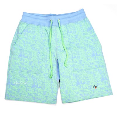 NWT Noah NY Enjoy Life Fish Print Core Logo Sweat Shorts Men's M SS18 AUTHENTIC