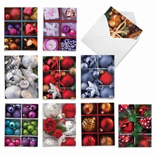 10 Assorted Merry Christmas Note Cards with Envelopes - Xmas CRATES M1743XS