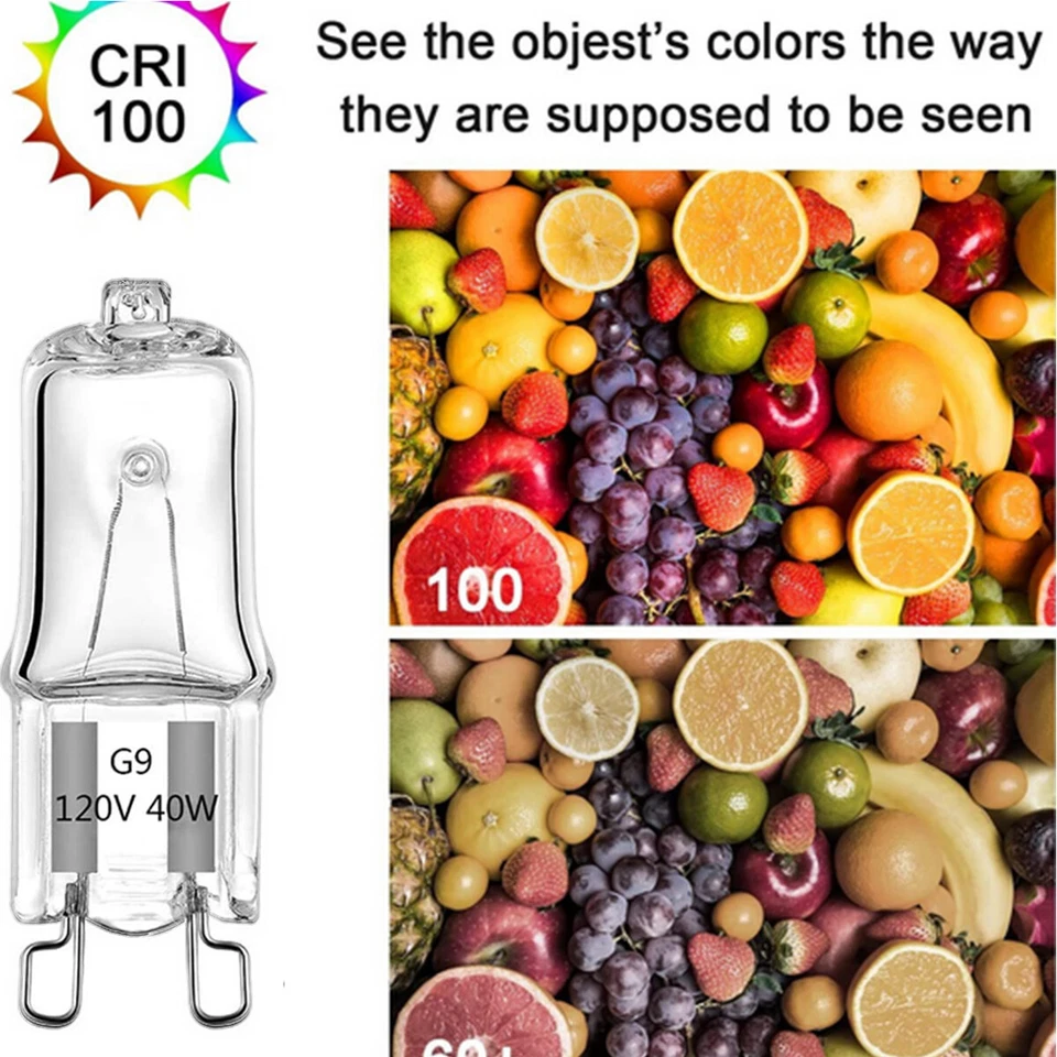 10 Pack G9 Bulbs 60W Warm White T4 Type 2 Pin Base Light Bulb 120V Fast Ship - Image 4 of 4