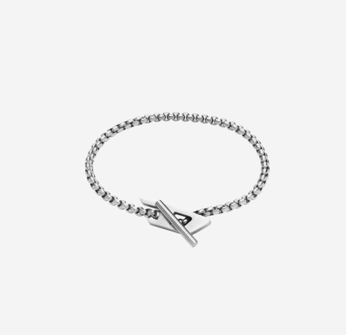 Pulsera de cadena de acero inoxidable Diesel Dx1476 plateada DX1476 100% auténtica - Imagen 6 de 12