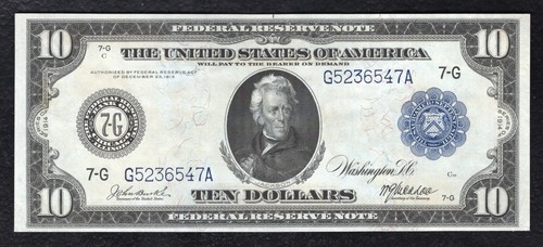 FR. 928 1914 $10 FRN FEDERAL RESERVE NOTE CHICAGO, IL GEM UNCIRCULATED - Picture 1 of 2