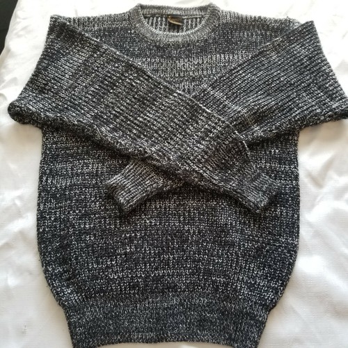 BRONZINI Grey, Blk, White, 100% Acrylic (L) Pullover Pre-Owned Sweater - Picture 2 of 8