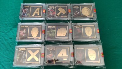 PANINI - PLANET MANGA - MARVEL ICONS BLACK GOLD COLLECTION - KOMPLETTE SERIE 9/9