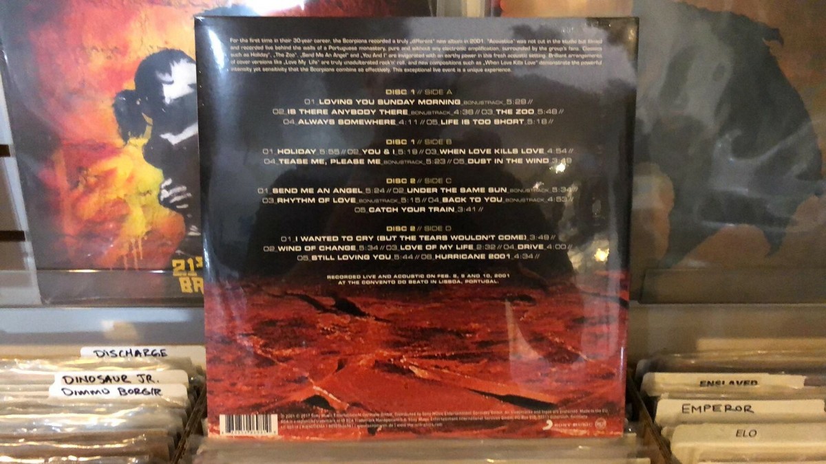 SCORPIONS - ACOUSTICA 2x LP (FULL VINYL EDITION) NEW/SEALED