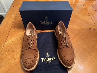 Trickers, Nubuck Wingtip, 11 US (10 UK), Made in UK, BOURTON