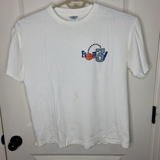 Basketball Court Slogan Graphic Tee Horizon T From The 3 Shirt Mens XL White