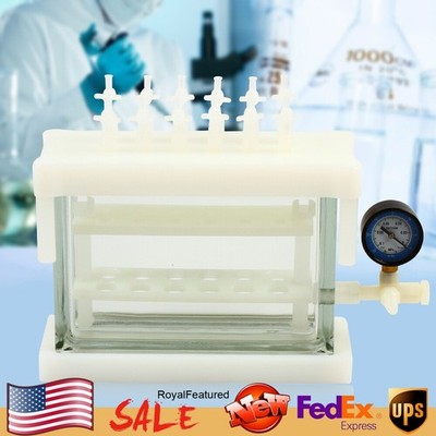 New 12 Position solid phase extraction vacuum SPE manifold e For Lab areas