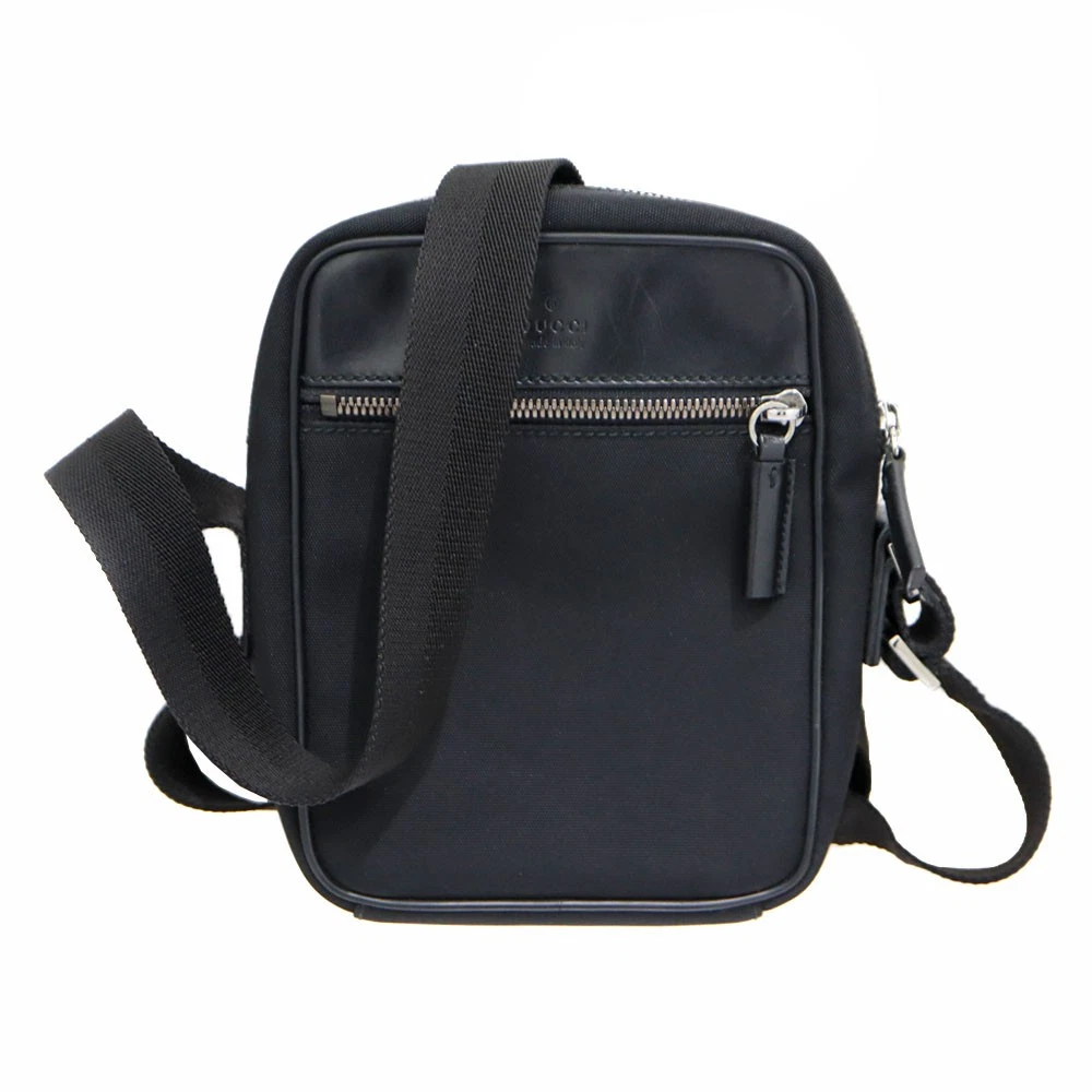 Gucci — Gucci Shoulder Bag 101680 Canvas Black Women's KNB1647 #KNB1647