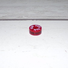 Carnival "Dark RED FUN SHIPS" EFFY barrel BLACK lettering NON TRANSLUCENT RARE