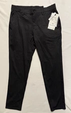 Projek Raw Pants Acti Flex Cotton Blend Stretch Waist Black Noir Men's Size 34