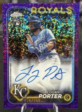 2024 Topps Chrome - Logan Porter #RA-LP - Purple Speckle Refractor Auto #’d /299