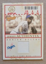 Adrian Beltre  2005 Fleer Authentix Jersey Game Worn #JA-AB HOF Dodgers