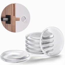 Strogest Door Stoppers for Wall, 6Pcs of 2" Door Knob Wall Protector, Round Wall