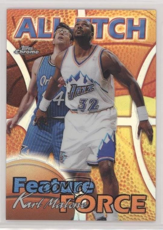 1999-00 Topps Chrome All-Etch Refractor Karl Malone #AE1 HOF 7bm