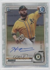 2020 Bowman Chrome Prospects Refractor 430/499 Hogan Harris #CPA-HH Auto 0lc5