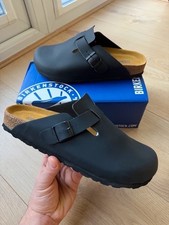 Birkenstock Boston Men’s clogs slippers Black UK 9