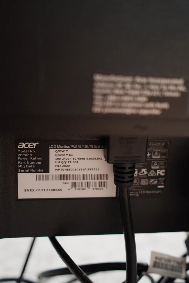 Acer QG241Y (LCD-Monitor, 60 Hz, 23,8 Zoll) - Bild 3 von 4