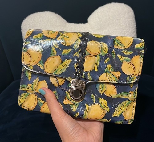 Patricia Nash Leder Umhängetasche Handtasche Positano Limon Lanza 10th Anniversary - Bild 11 von 11