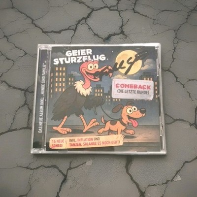 Geier Sturzflug CD 2026 Signiert Comeback Die Letzte Runde 16 Songs Neu NDW Pop