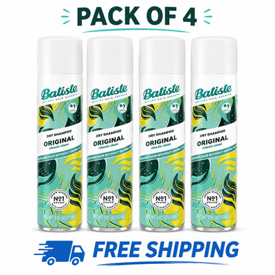Batiste Original Dry Shampoo Classic Fresh 4-Pack 3.81 oz Instant Hair Refresh