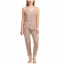 LIVE LOVE LOUNGE KAREN NEUBURGER 2 Pieces Lounge set Soft Stars Print Comfy sz L