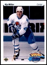 Kip Miller Quebec Nordiques 1990 Upper Deck Young Guns RC #522 Rookie NHL