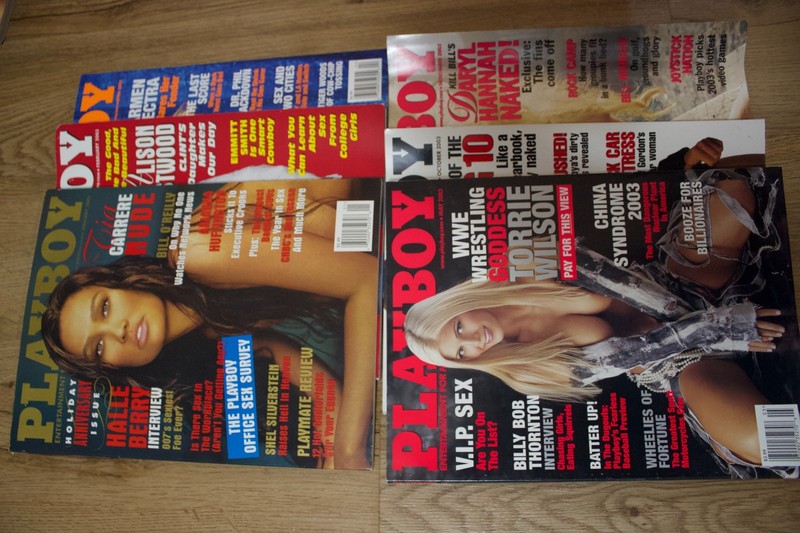 Vintage Playboy Magazine Lot 2003 Run 6 Issues