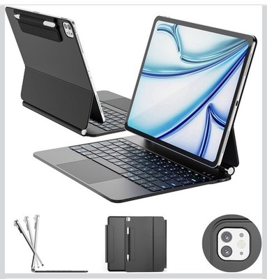 Raymcraft Wireless Case w Magic Keyboard iPad Air 13 inch & Pro 12.9-Multi Touch