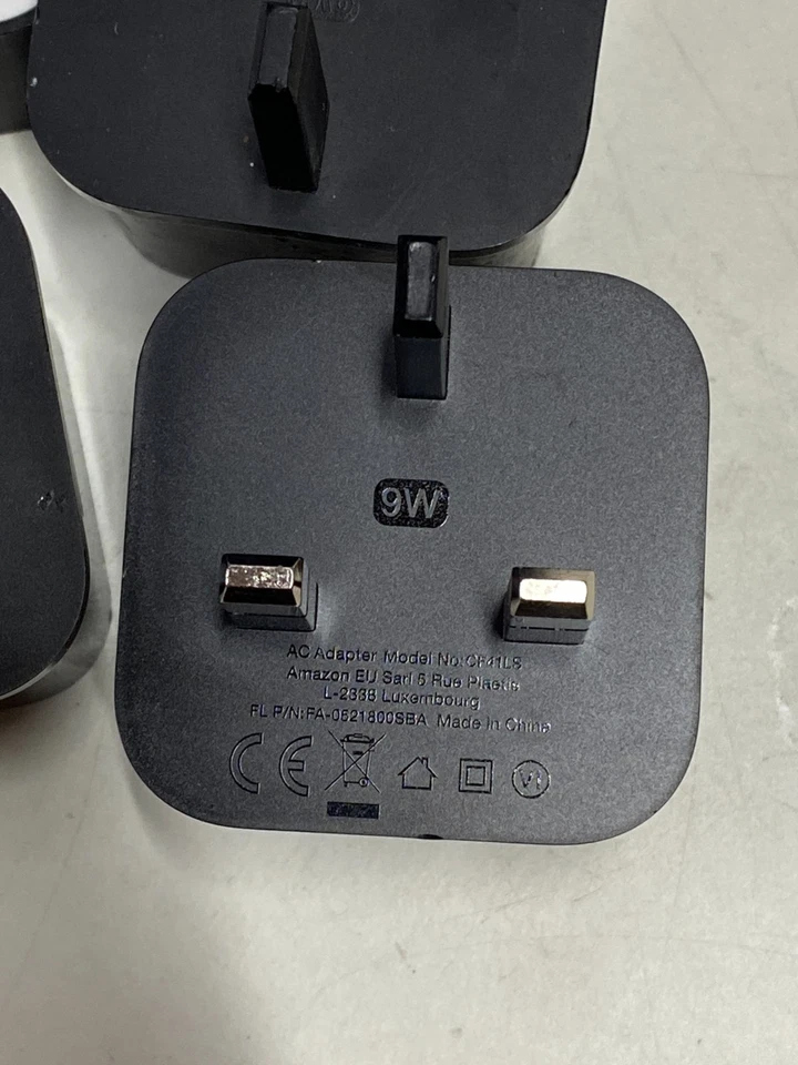 LOT OF 3 ORIGINAL Amazon 9W Kindle eReader/Fire HD/Echo Dot USB Charger UK Plug - Image 3 of 4