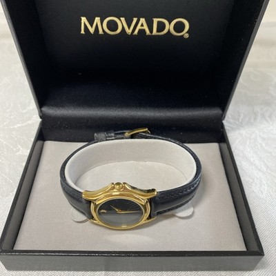 Movado Museum Watch Quartz Leather Strap Ladies W/ Box 87-E4-0823