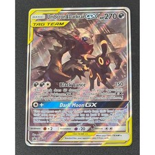 Carta promozionale Pokemon Umbreon & Darkrai GX Tag Team SM241 arte alternativa full art