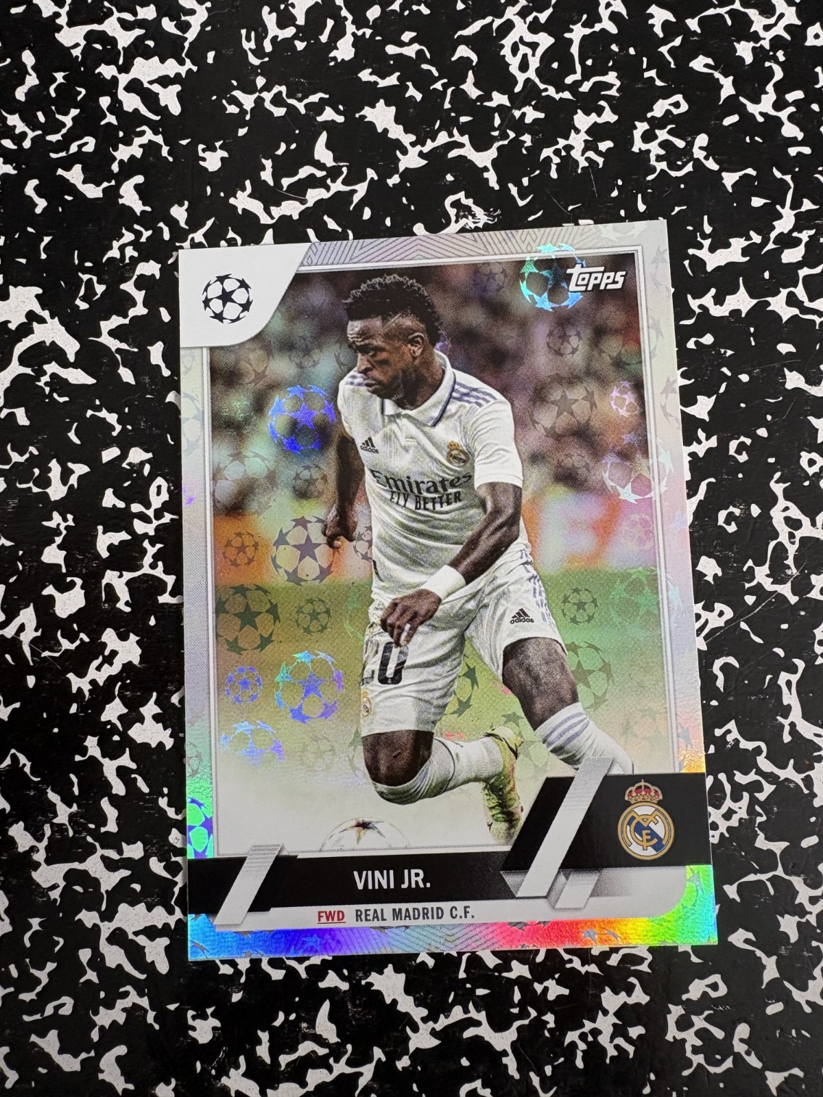 2022-2023 Topps Uefa 1st Edition Vinicius Jr Starball Foil Real Madrid Vini Jr
