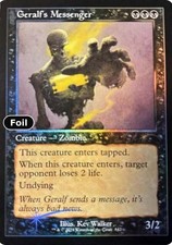Geralf's Messenger Retro Frame Foil Secret Lair Drop Series 842 NM