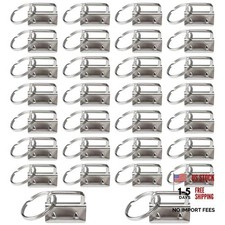 30 PCS 1 Inch Key Fob Hardware  Keychain Rings  Silver