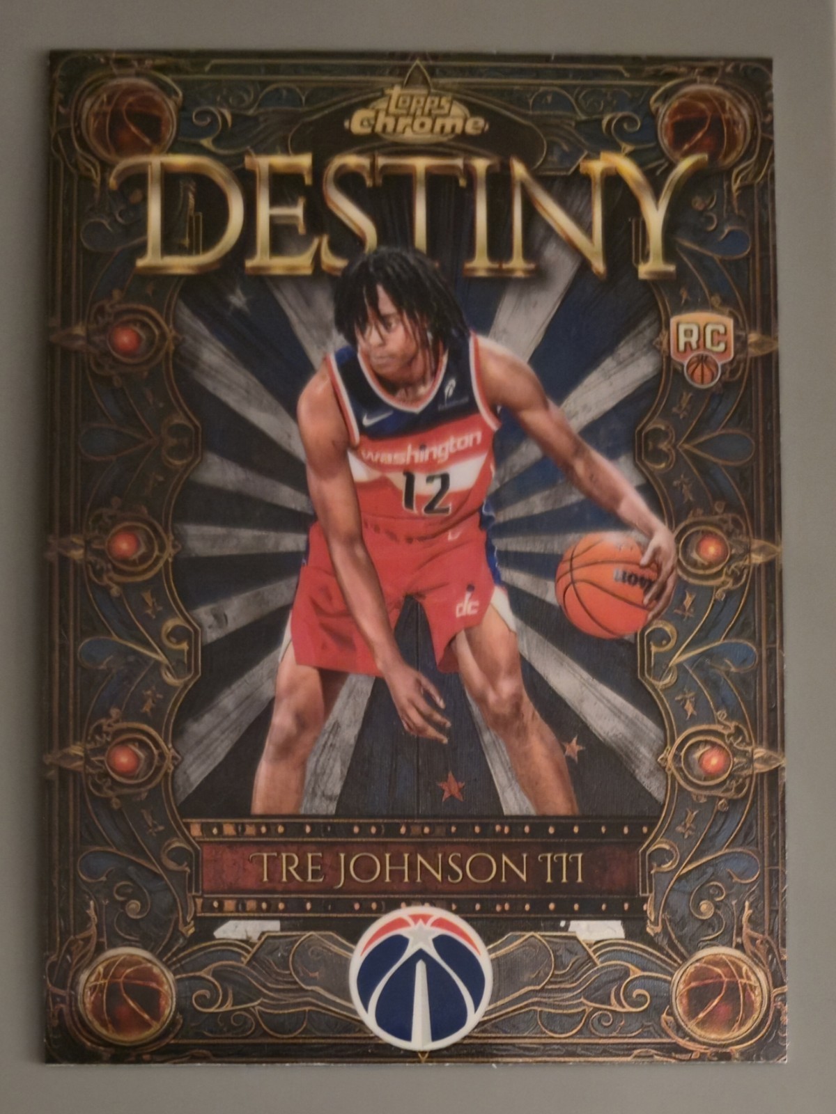 2025-26 Topps Chrome Basketball TRE JOHNSON III Destiny RC #D-6 Washington