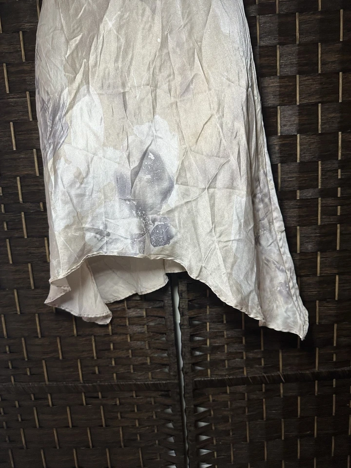 Vintage Y2K Victoria’s Secret 100% Silk Dress M Floral Slip Midi Fairycore 2000 - Image 4 of 4