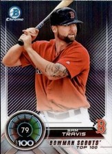 2018 Bowman #BTP-79 Sam Travis Bowman Chrome Scouts' Top 100